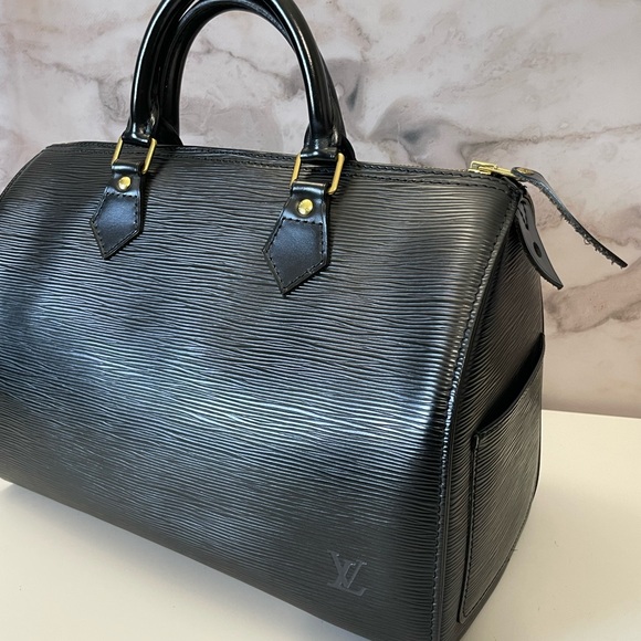 Louis Vuitton speedy 30 black epi - Picture 2 of 16